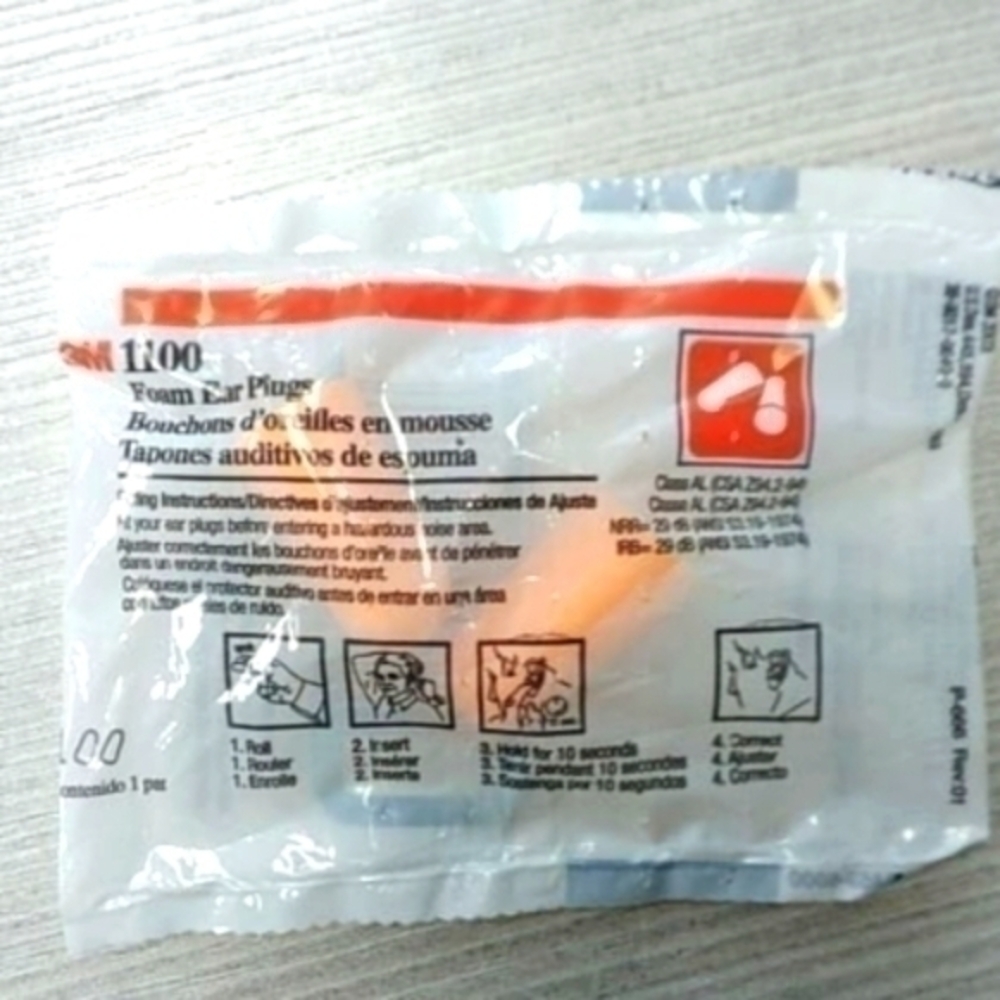 3M 1100 Foam Ear Plugs